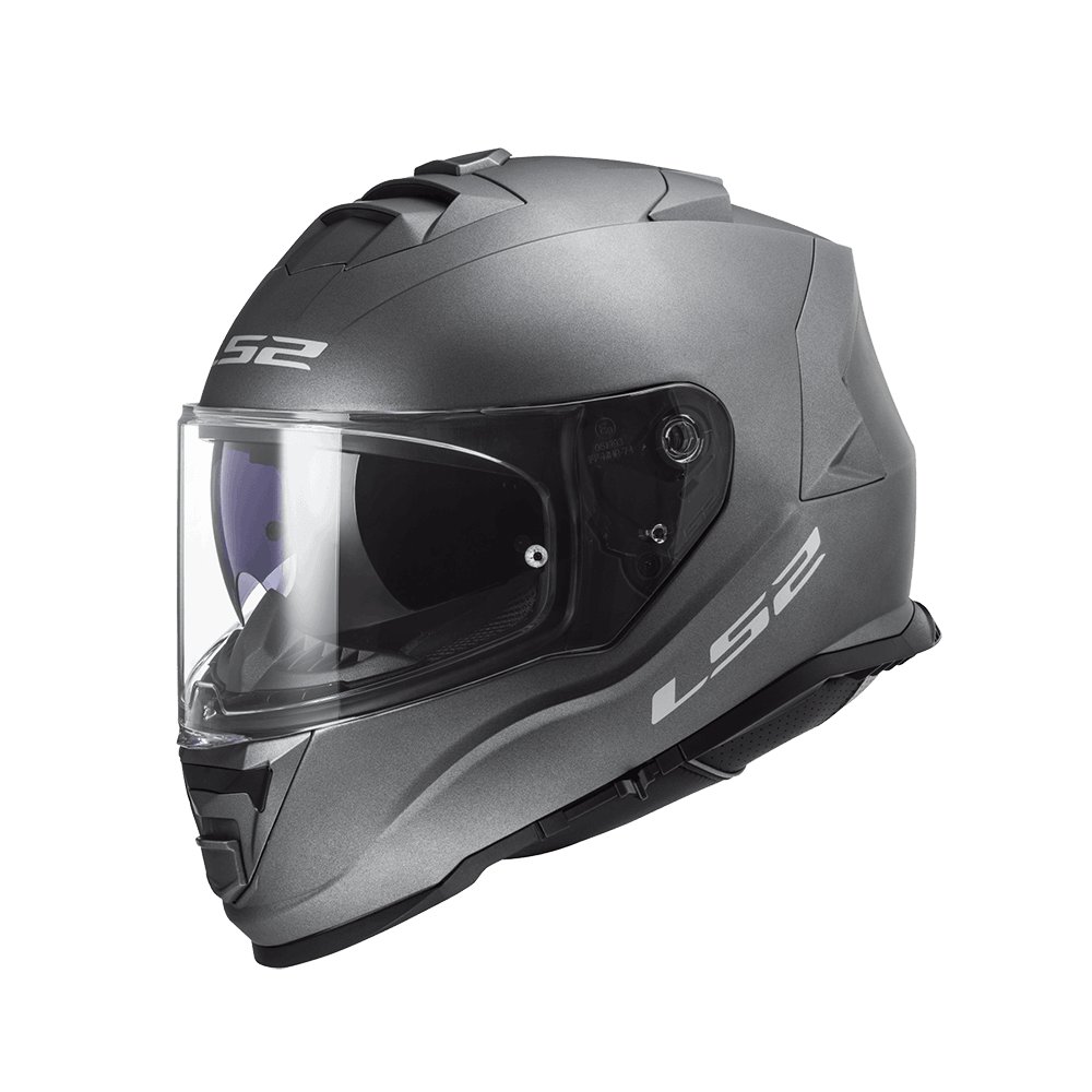 LS2 FF800 STORM-II 消光鈦色 素色 全罩帽 內墨片款式