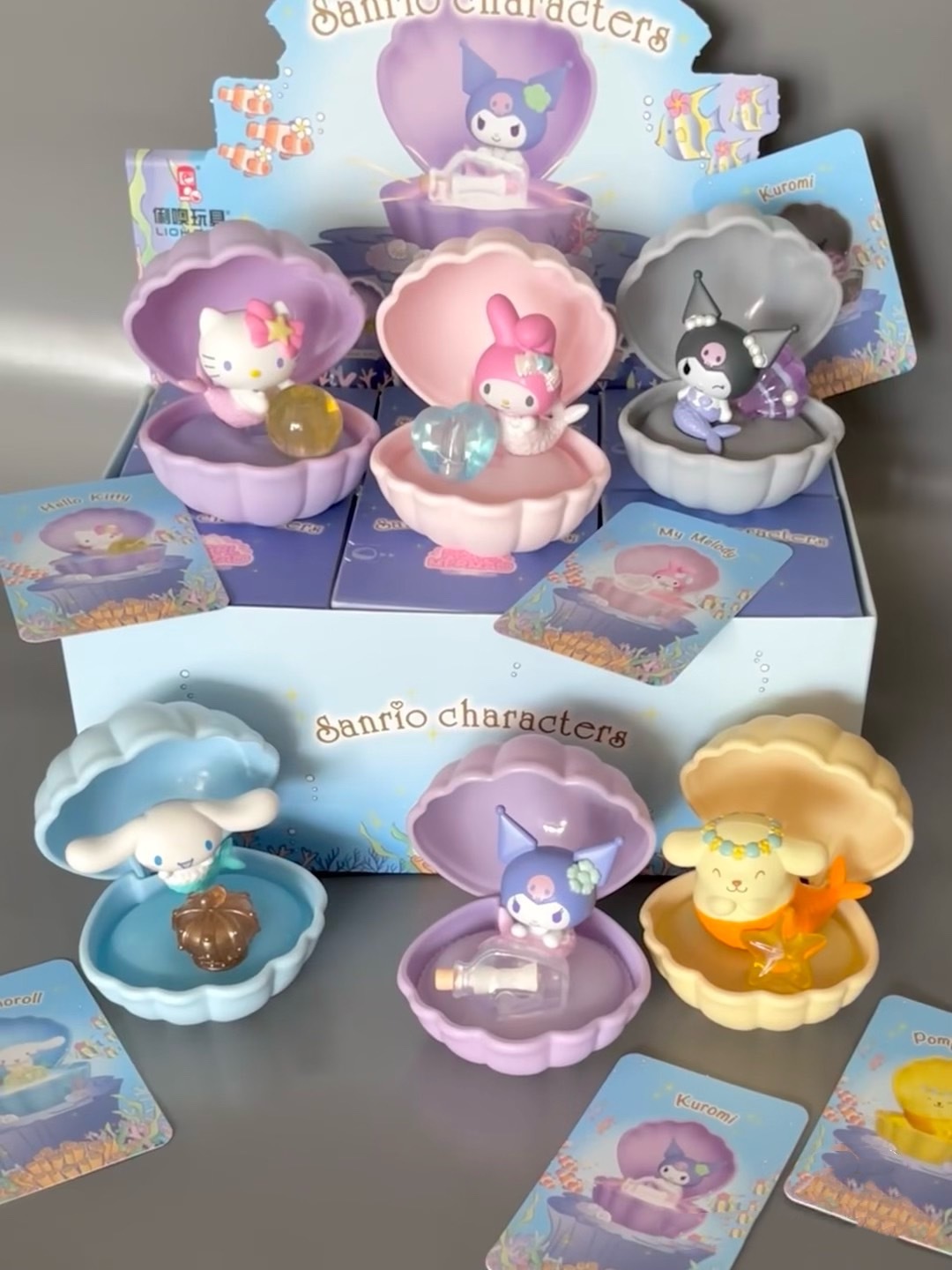 現貨 正版 三麗鷗 Sanrio 人魚系列 閃亮貝殼 盲盒 不挑款 整套6個
