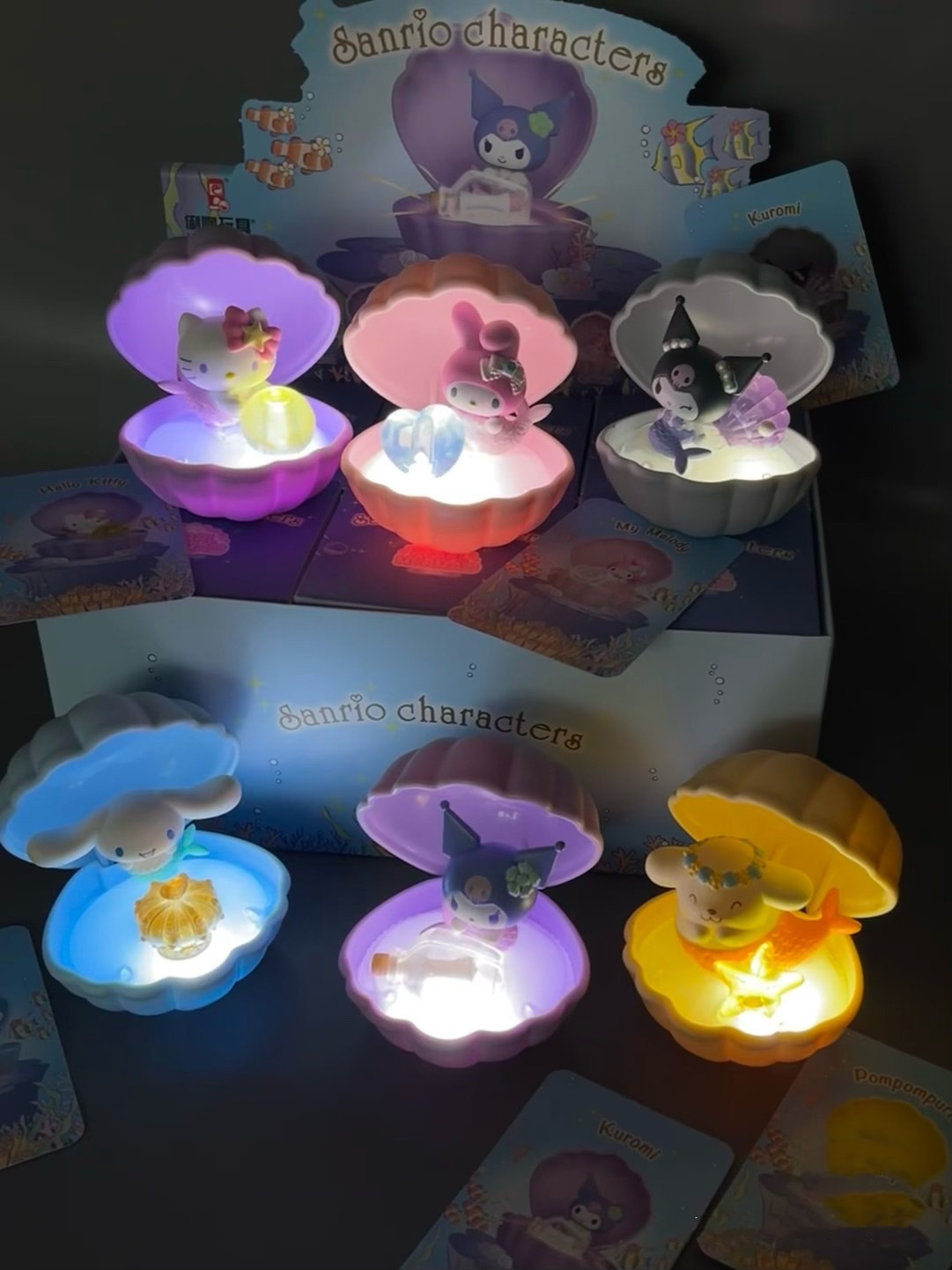 現貨 正版 三麗鷗 Sanrio 人魚系列 閃亮貝殼 盲盒 不挑款 整套6個