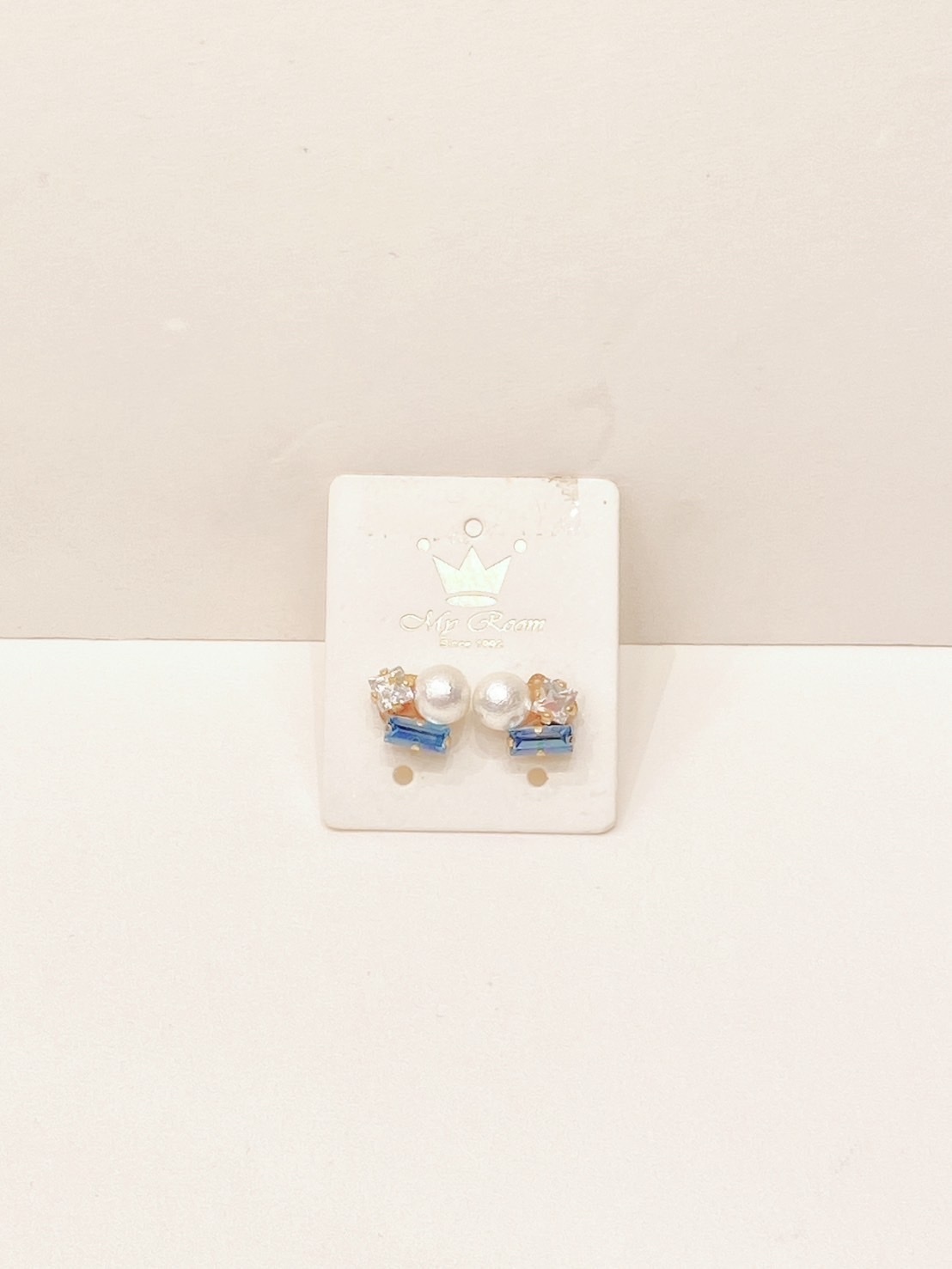 珍珠鑽造型耳環