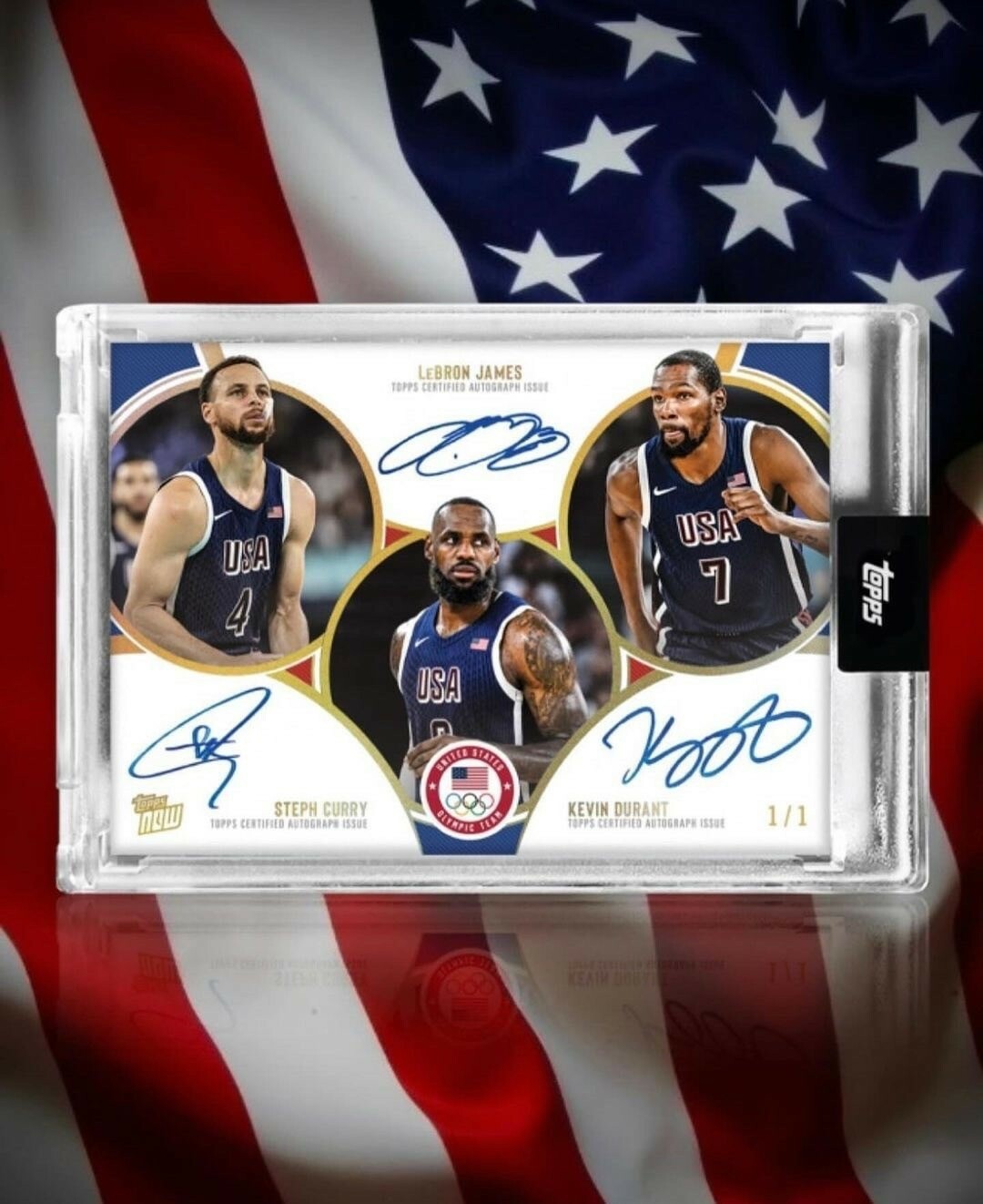 2024巴黎奧運LBJ,CURRY,KD三巨頭紀念卡🏅