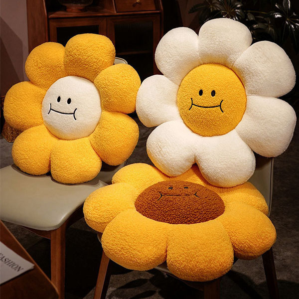 微笑向日葵坐墊靠枕