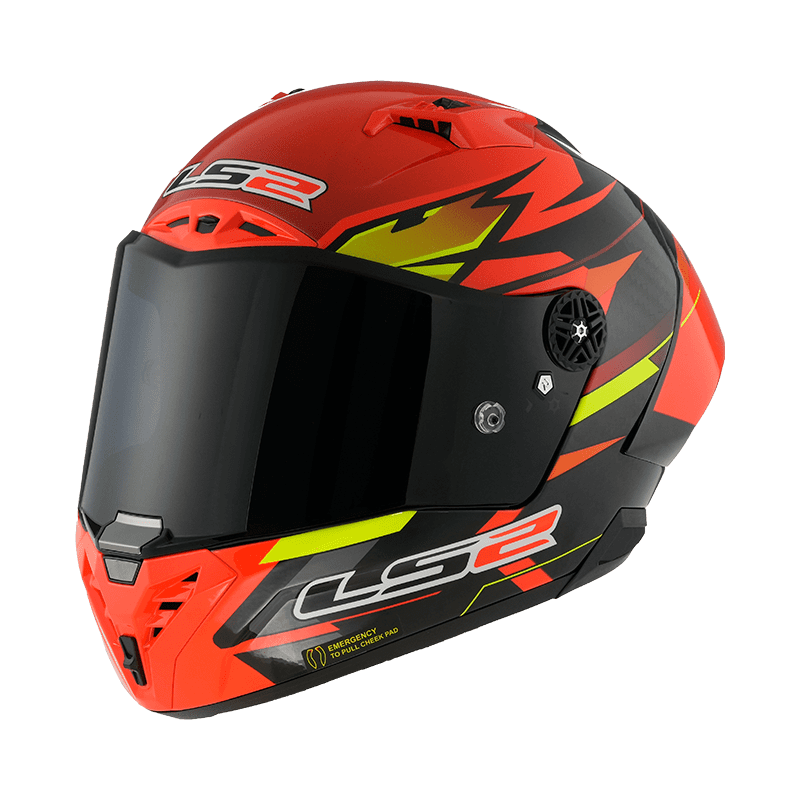 LS2 FF805 THUNDER CARBON GP AERO FIRE 亮光 選手彩繪 全罩帽 碳纖維 輕量