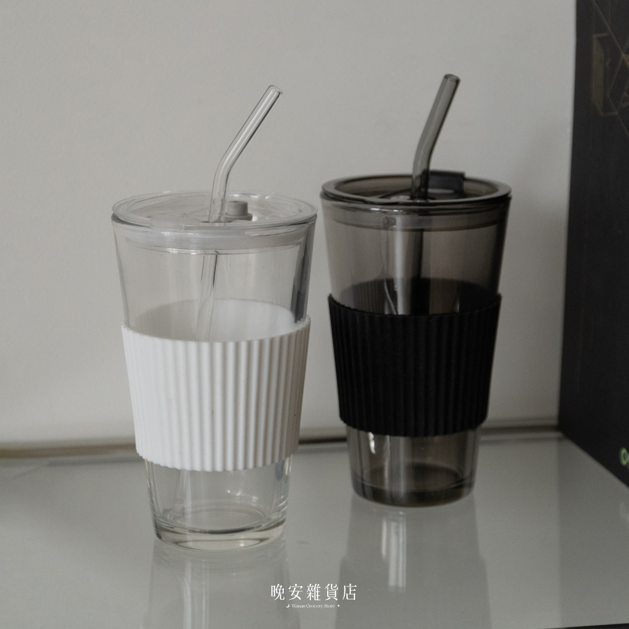 【簡約韓系】玻璃吸管杯