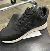 [S] DKNY OAKS LOGO LACE UP,FAUX SUE/NYLON BLACK BLK, K1472129-BLK (SD1050)