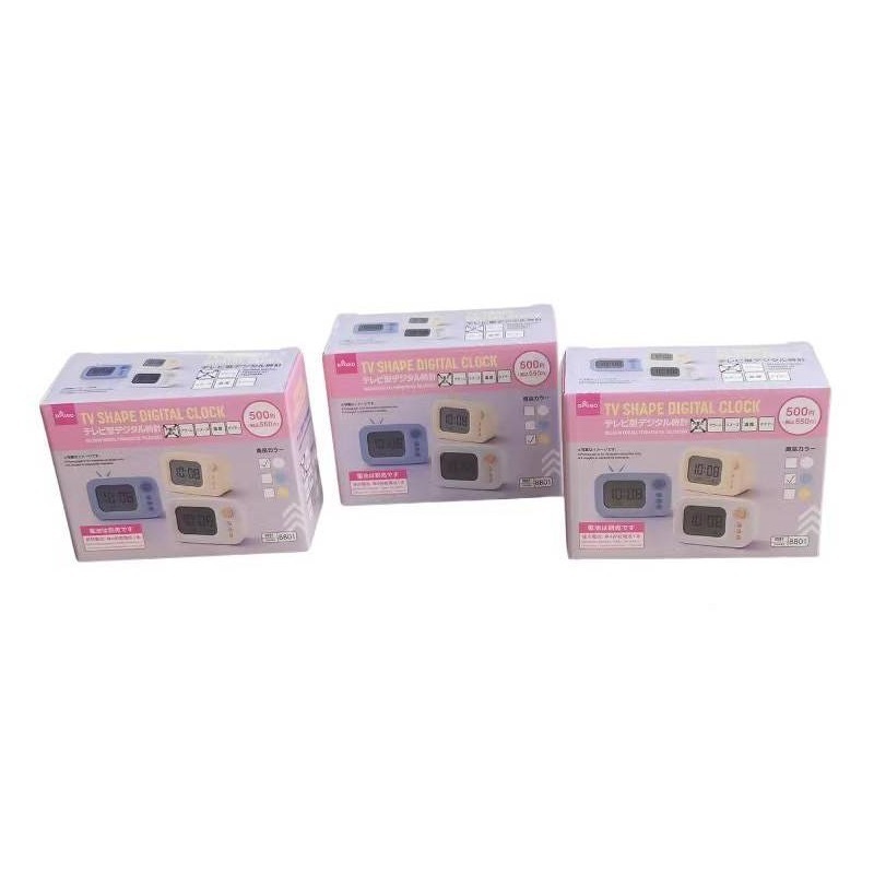 電池式造型電子鐘/電視機