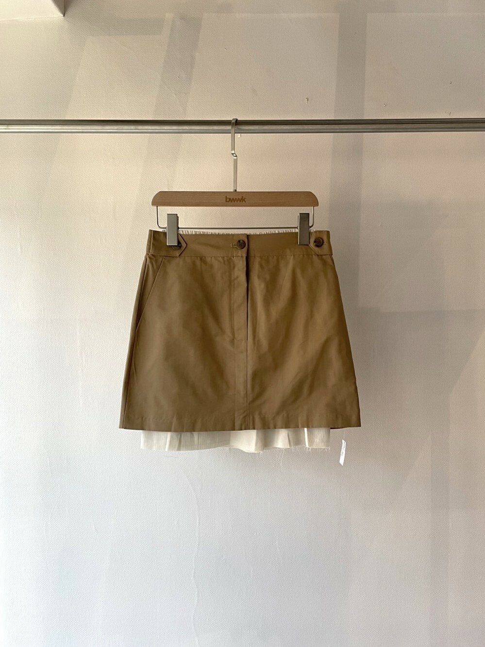 卡其 兩件式西裝短裙