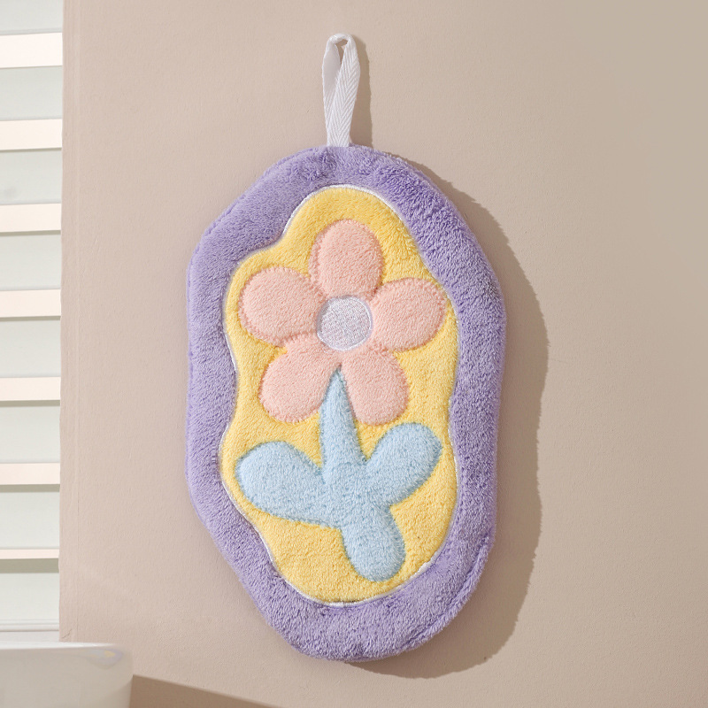 擦手巾∣自然系列 紫色小雛菊∣FOHO