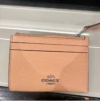 [S] COACH 88250 XGRN LEATHER MN ID SKY,SV/FADED BLUSH, 196395419555 (SCO924)