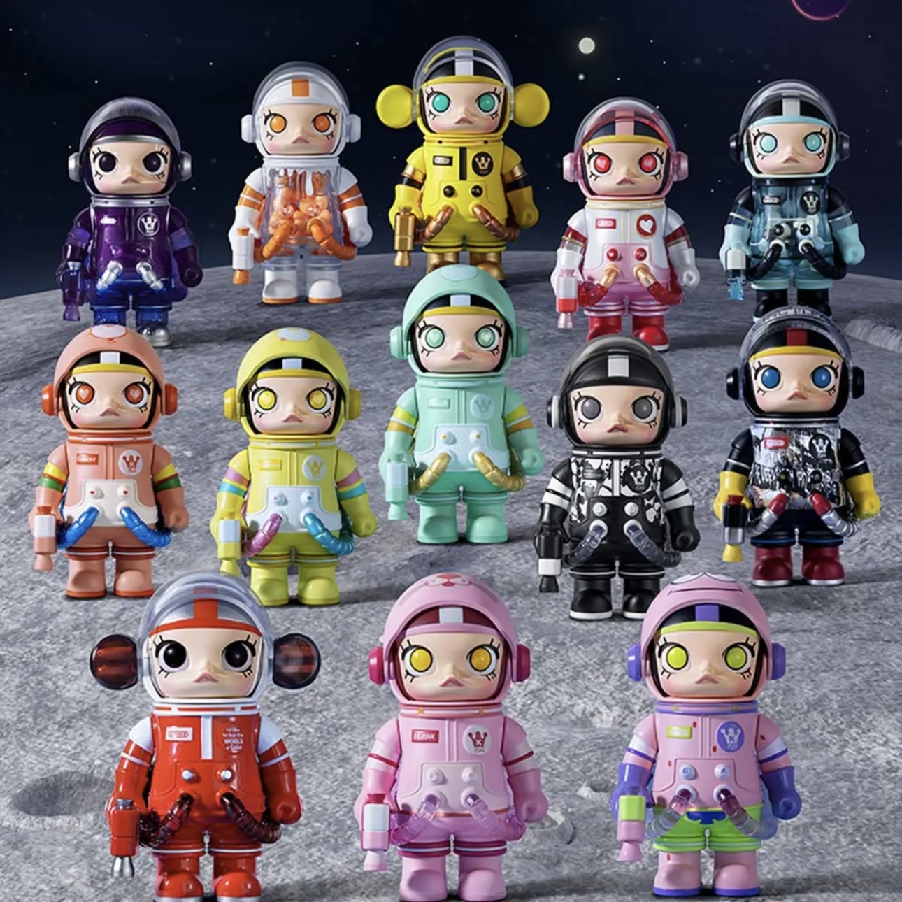 POPMART泡泡瑪特 MEGA SPACE MOLLY 100% 週年系列2-A盲盒 單個