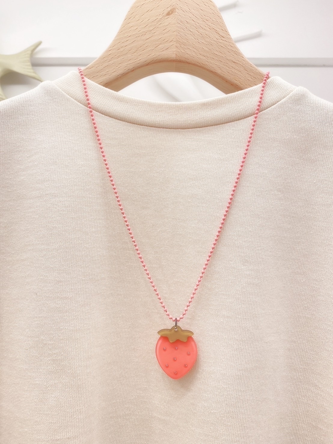 草莓閃鑽圓珠鍊