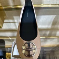 [S] TORY BURCH CHELSEA CAP-TOE BALLET,SHELLN PINK, 157149-650 (STB586)