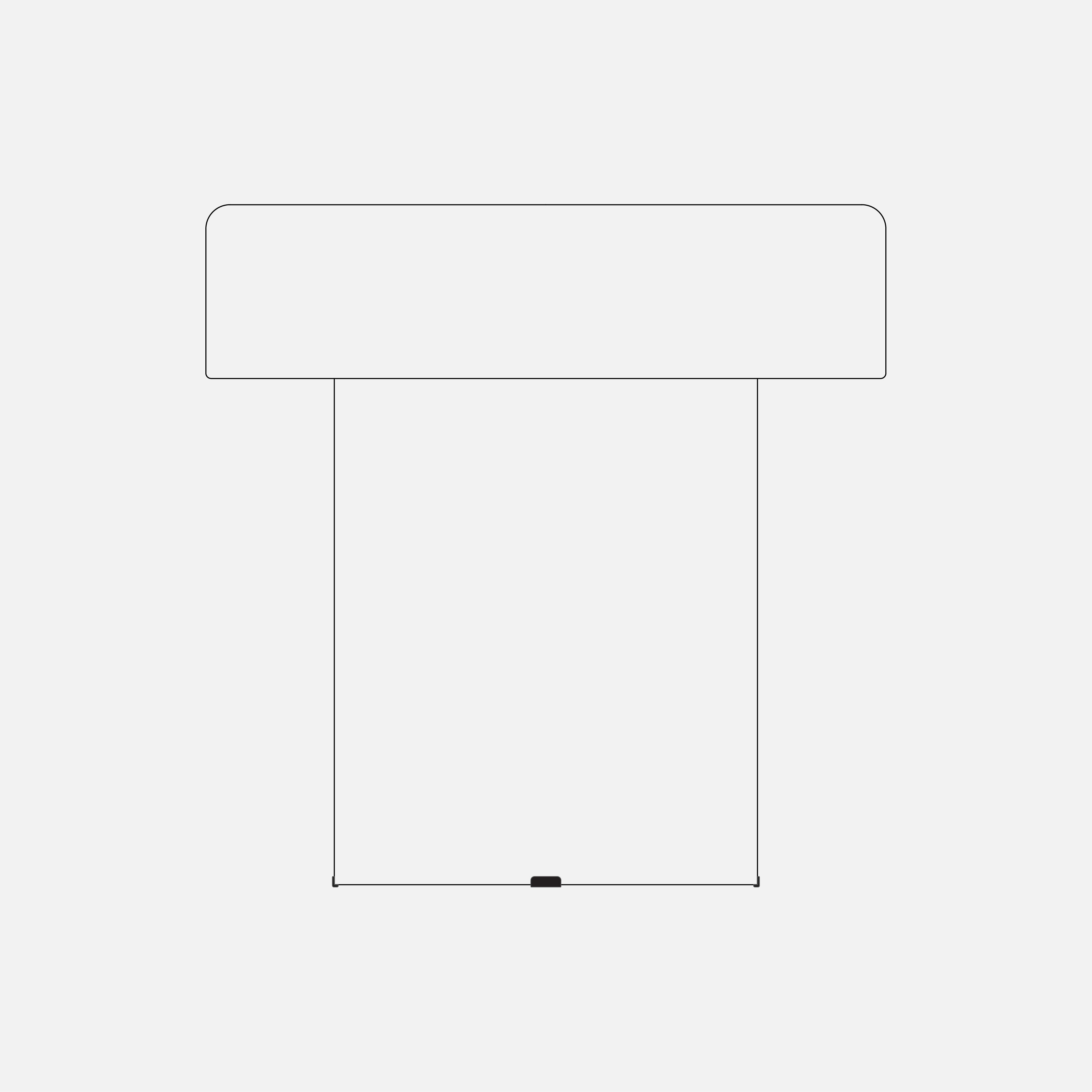 PEDESTAL - EDGE 弧形塑膠腳墊黑色 4 個