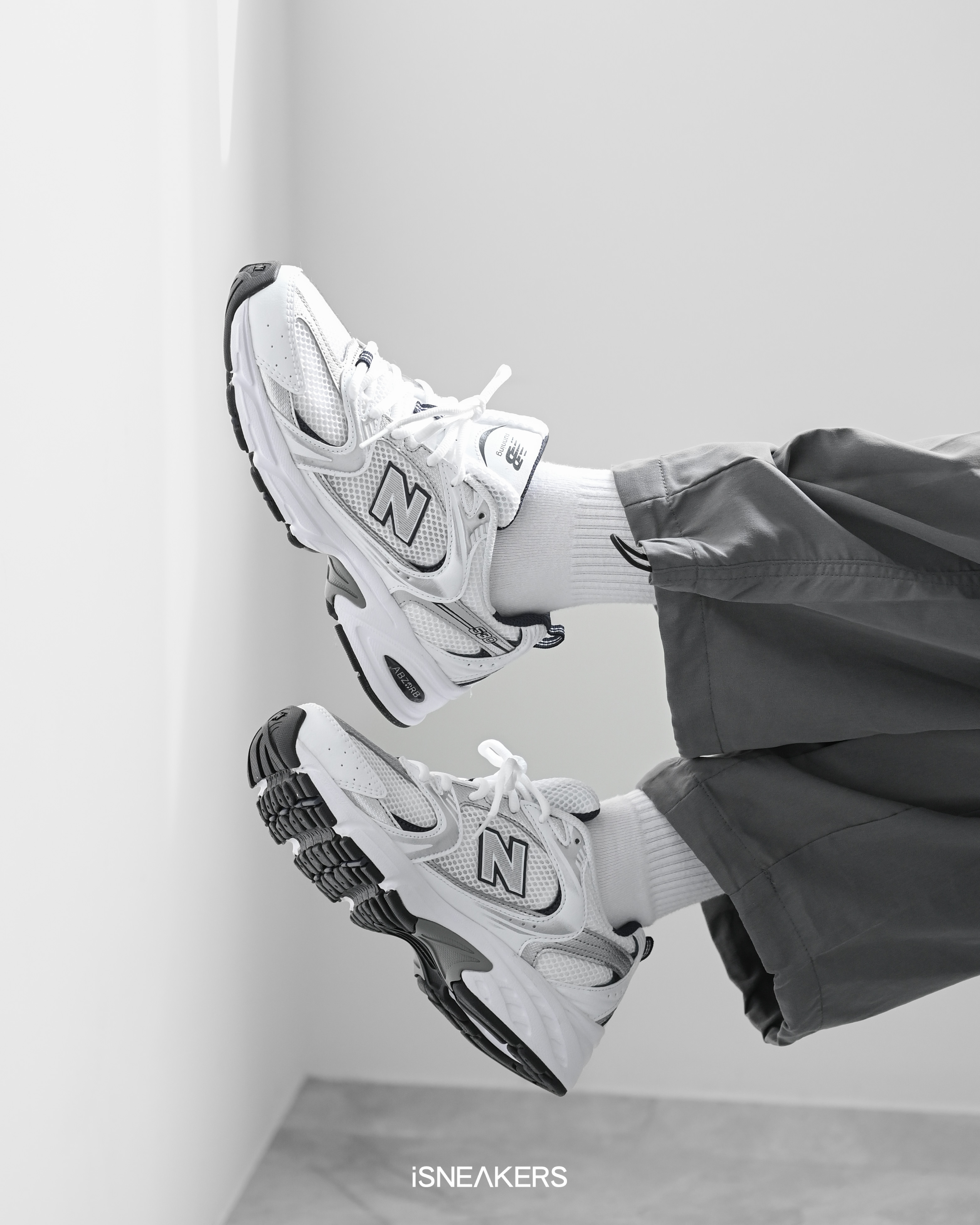 iSNEAKERS｜New Balance 530 "White Silver" 復古老爹鞋 白銀 MR530SG