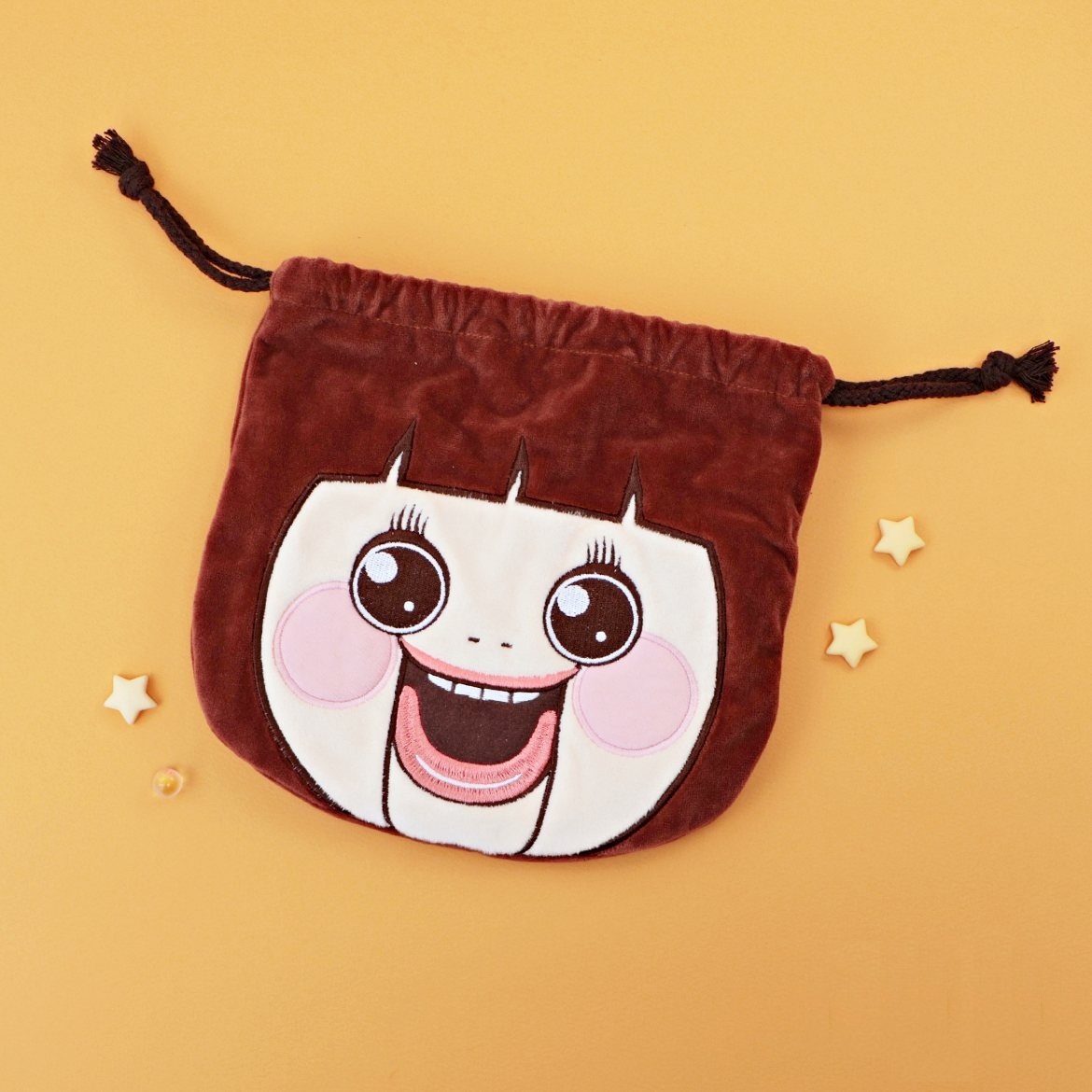 小燦 |多用毛絨索繩袋 化妝袋