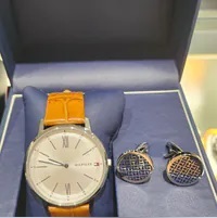 [S] LUXURY WATCH TOMMY HILFIGER 2770031 MENS WATCH WITH CUFFLINKS GIFT SET, 885997295352 (SZZ477)