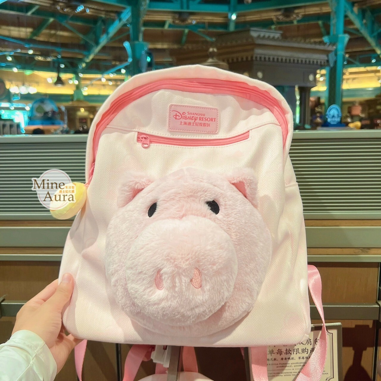 火腿豬 Ham 絨毛大頭 造型 後背包 玩具總動員 Toy Story -上海迪士尼樂園