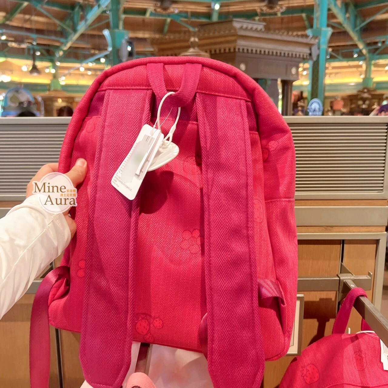 熊抱哥 Lotso 絨毛大頭 造型 後背包 玩具總動員 Toy Story -上海迪士尼樂園