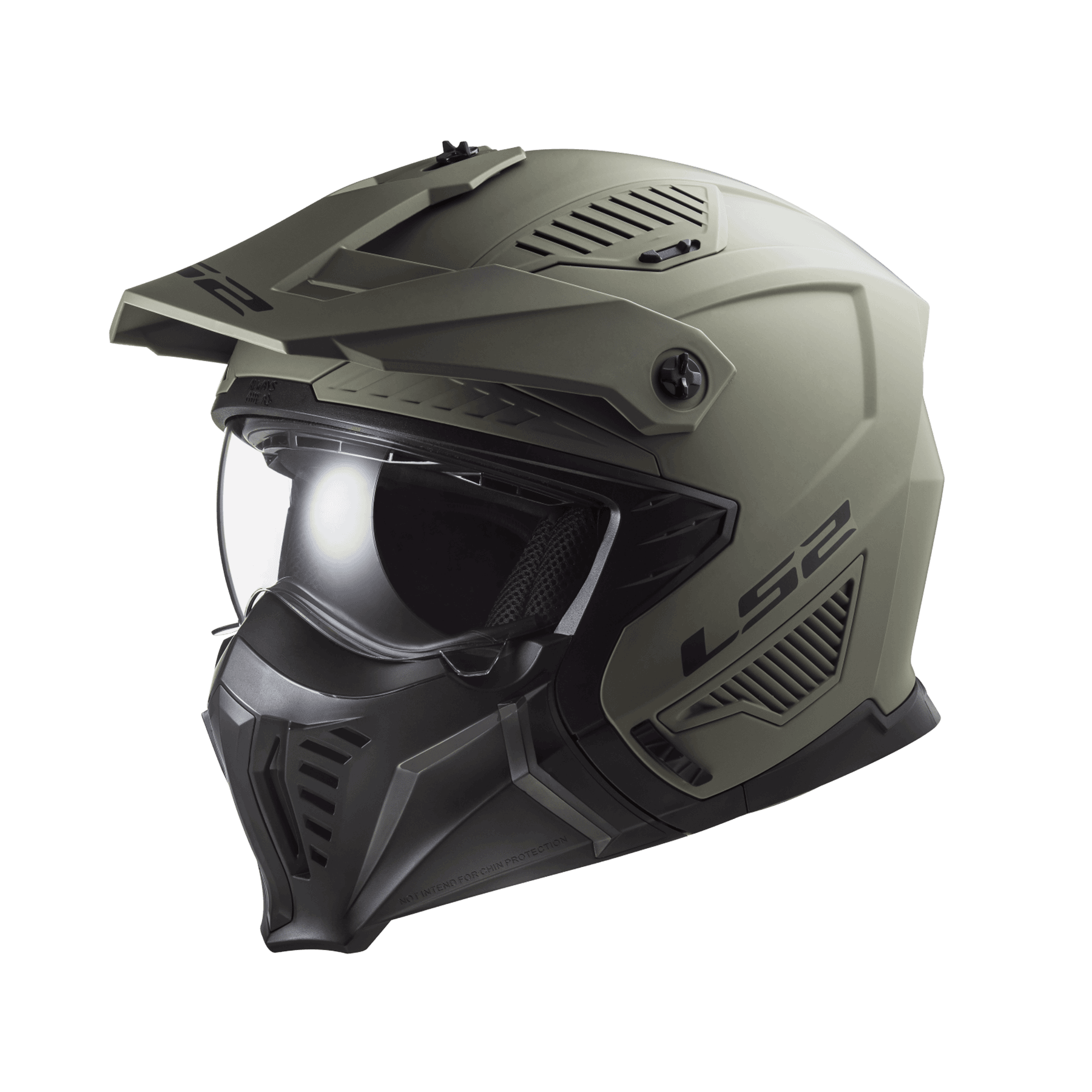 LS2 OF606 DRIFTER Solid 消光卡其 素色 全罩帽 多功能帽