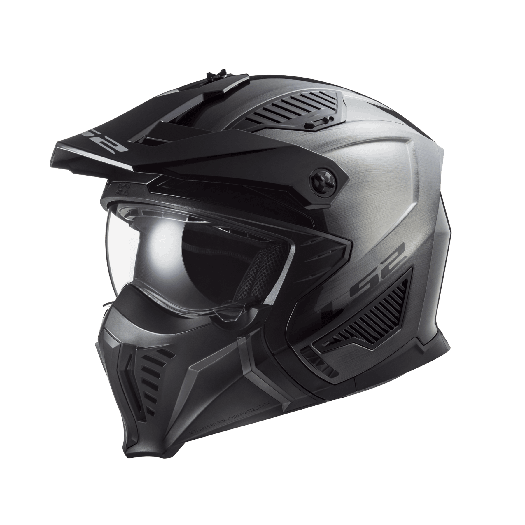 LS2 OF606 DRIFTER JEANS 金屬銀 彩繪 全罩帽 多功能帽