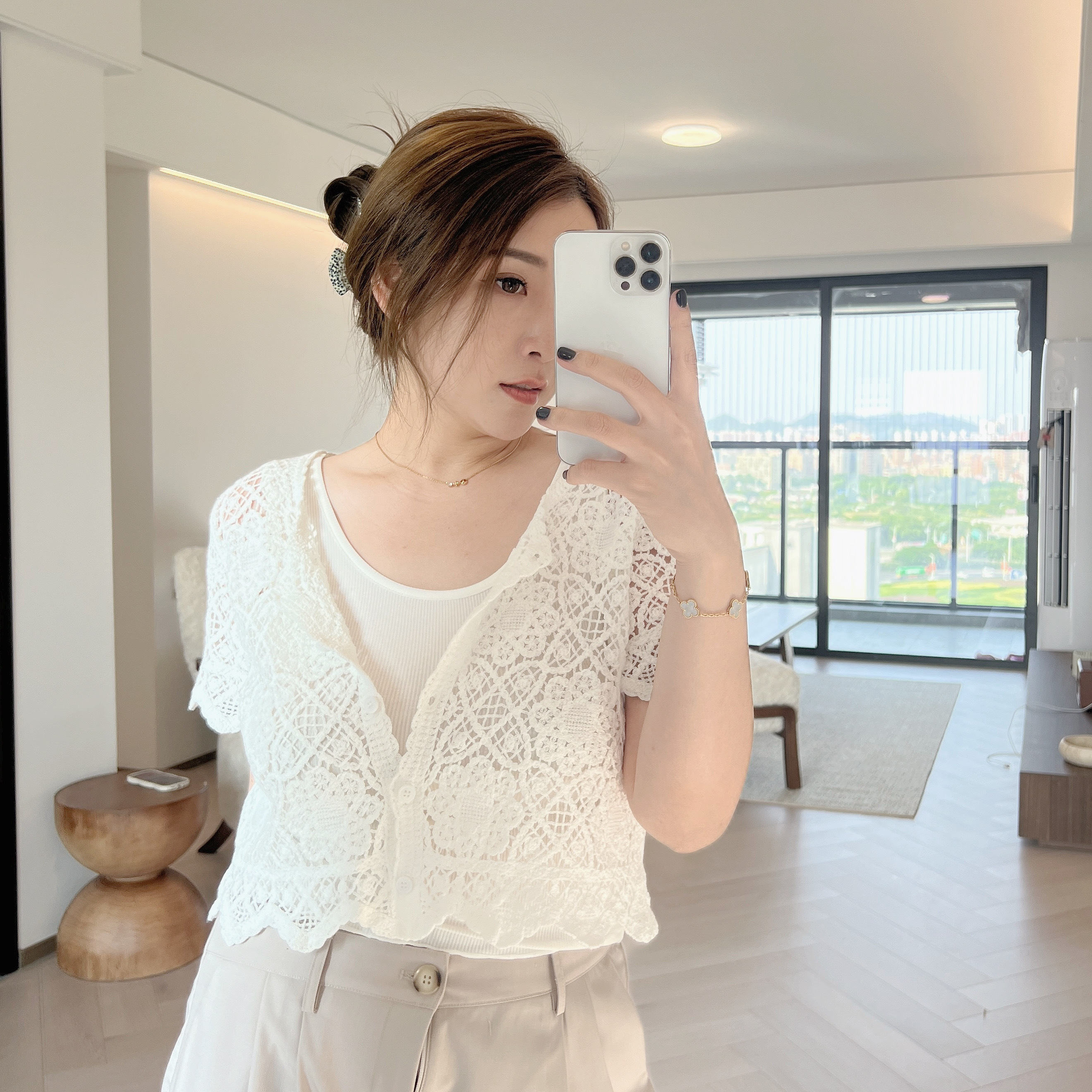 現貨 7061 短版通花小外襯