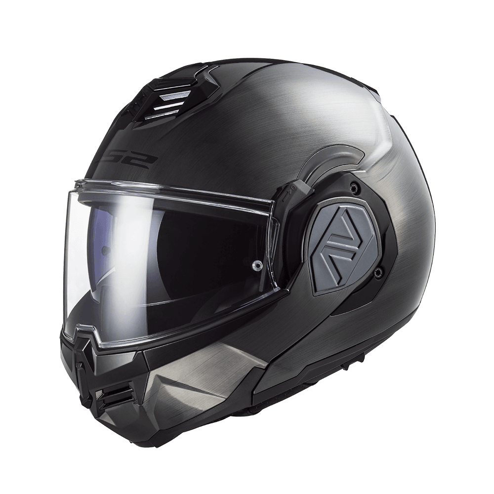 LS2 FF906 ADVANT JEANS亮面銀髮絲紋 彩繪 可掀式帽款