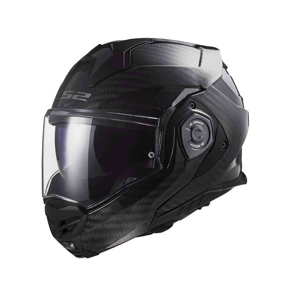 LS2 FF901 ADVANT X CARBON 亮面6K碳纖維素黑 素色 可掀式帽款