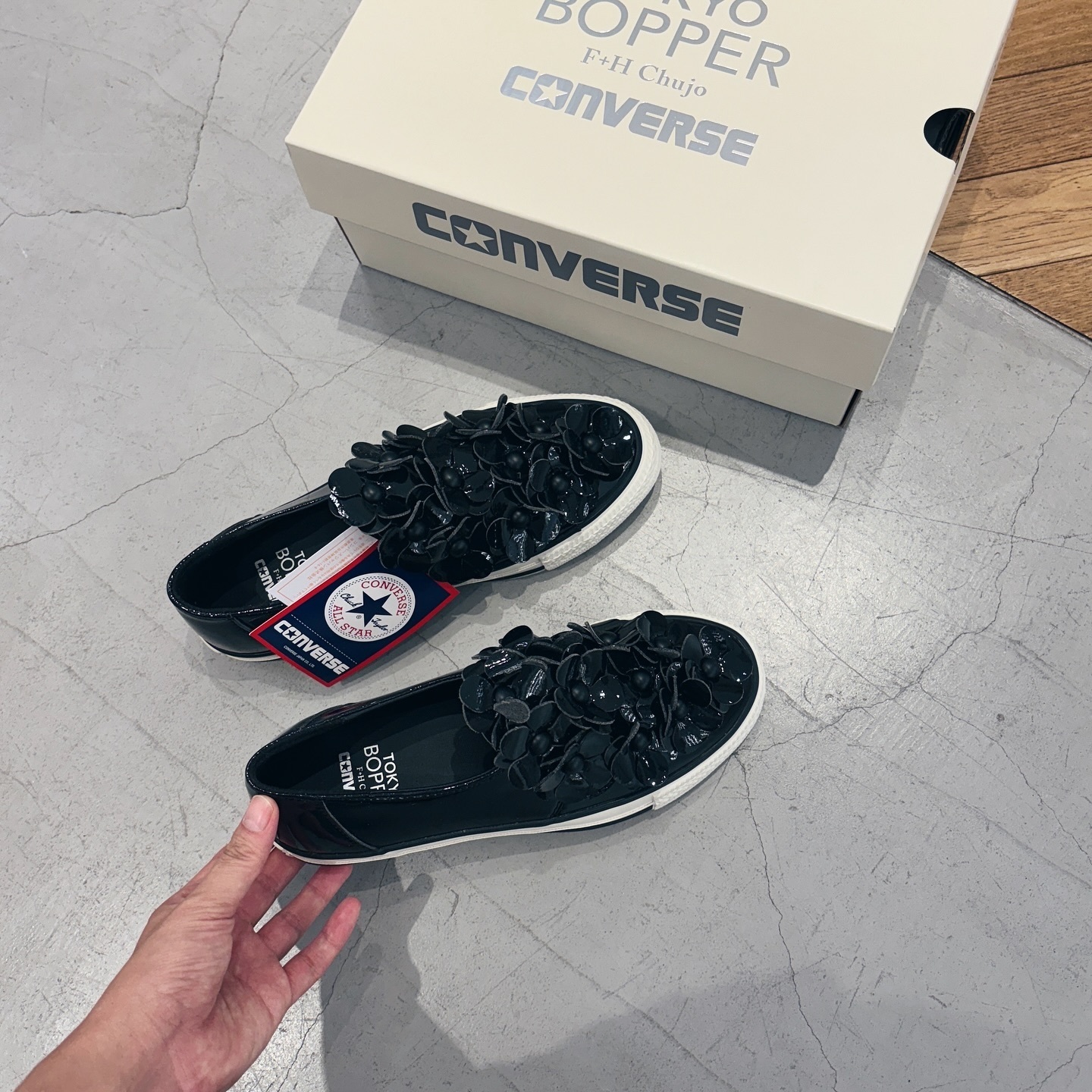 Converse AS x Tokyo Bopper Flower Slip-on 日本限定 聯名款 光澤感 花瓣 懶人鞋 31312710