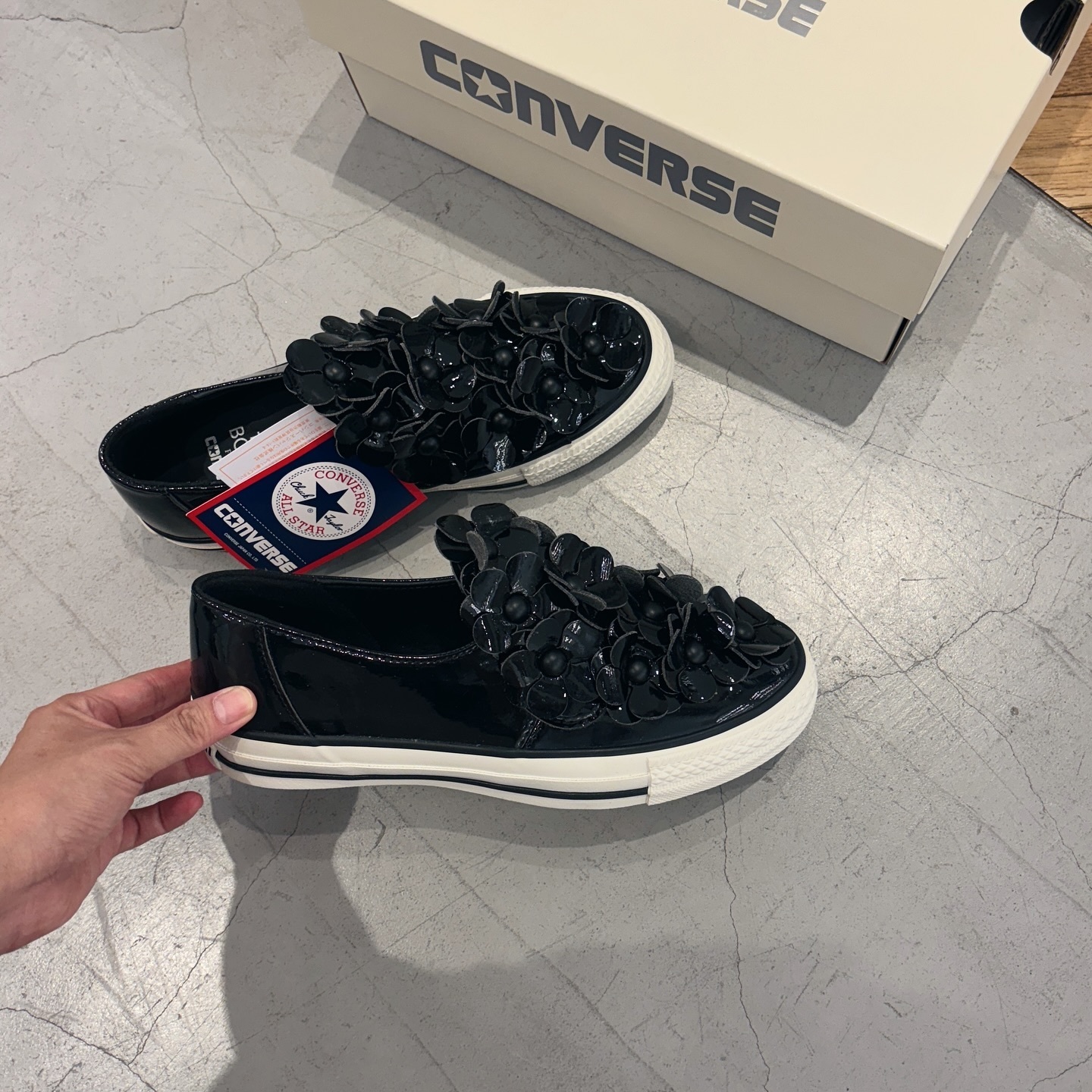 Converse AS x Tokyo Bopper Flower Slip-on 日本限定 聯名款 光澤感 花瓣 懶人鞋 31312710