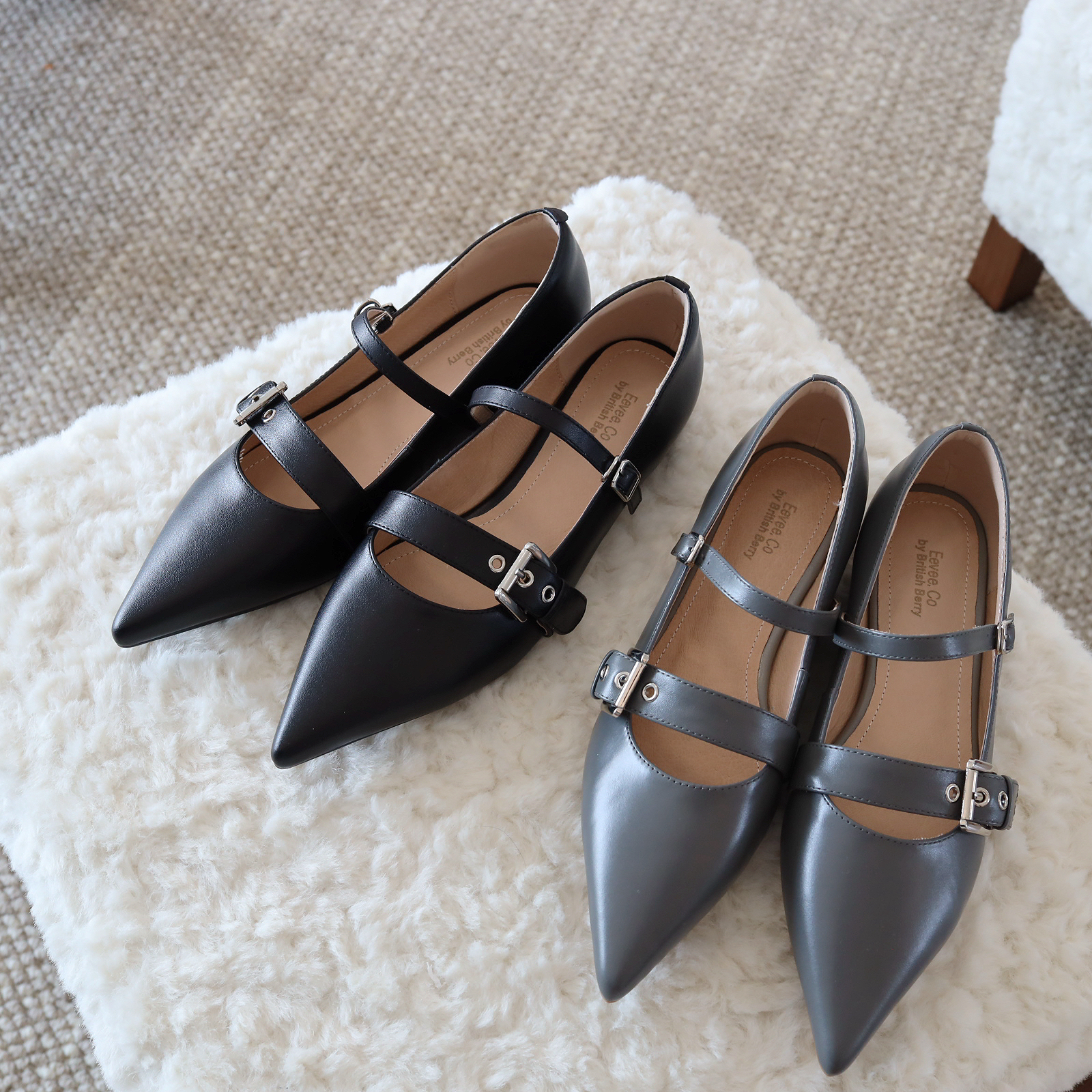 [訂製] SS2189 Flynn Buckle Leather Flats