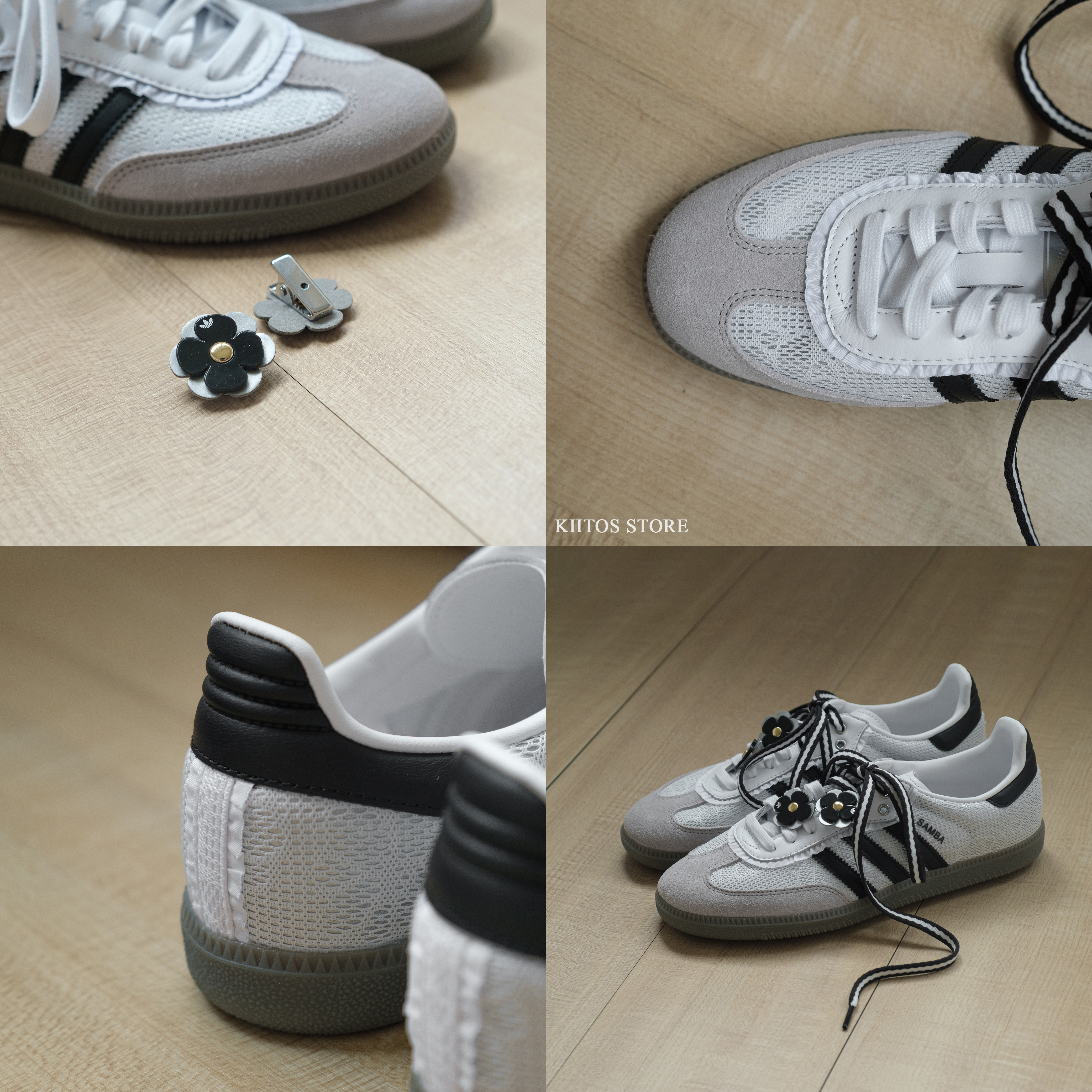 Adidas Originals Samba OG 黑白 蕾絲 花花 白銀 芭蕾風 IH3371