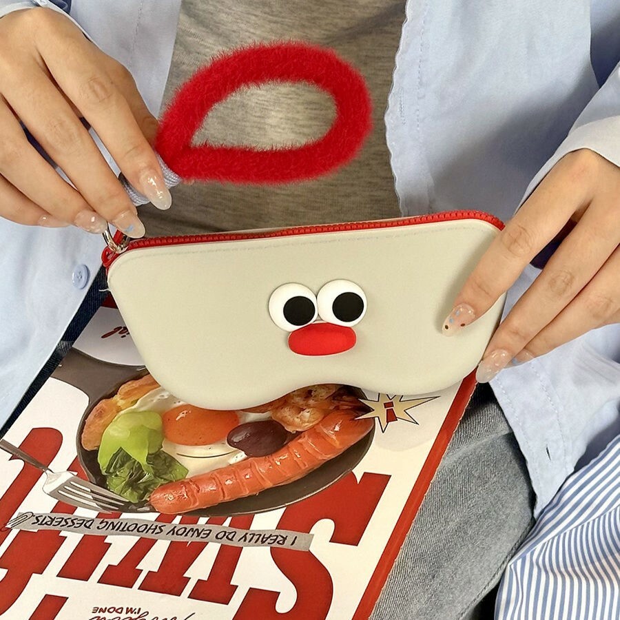 《4609》可愛矽膠眼鏡收納袋