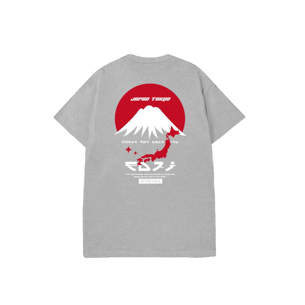 XCTRL 富士艷陽地圖短T-灰