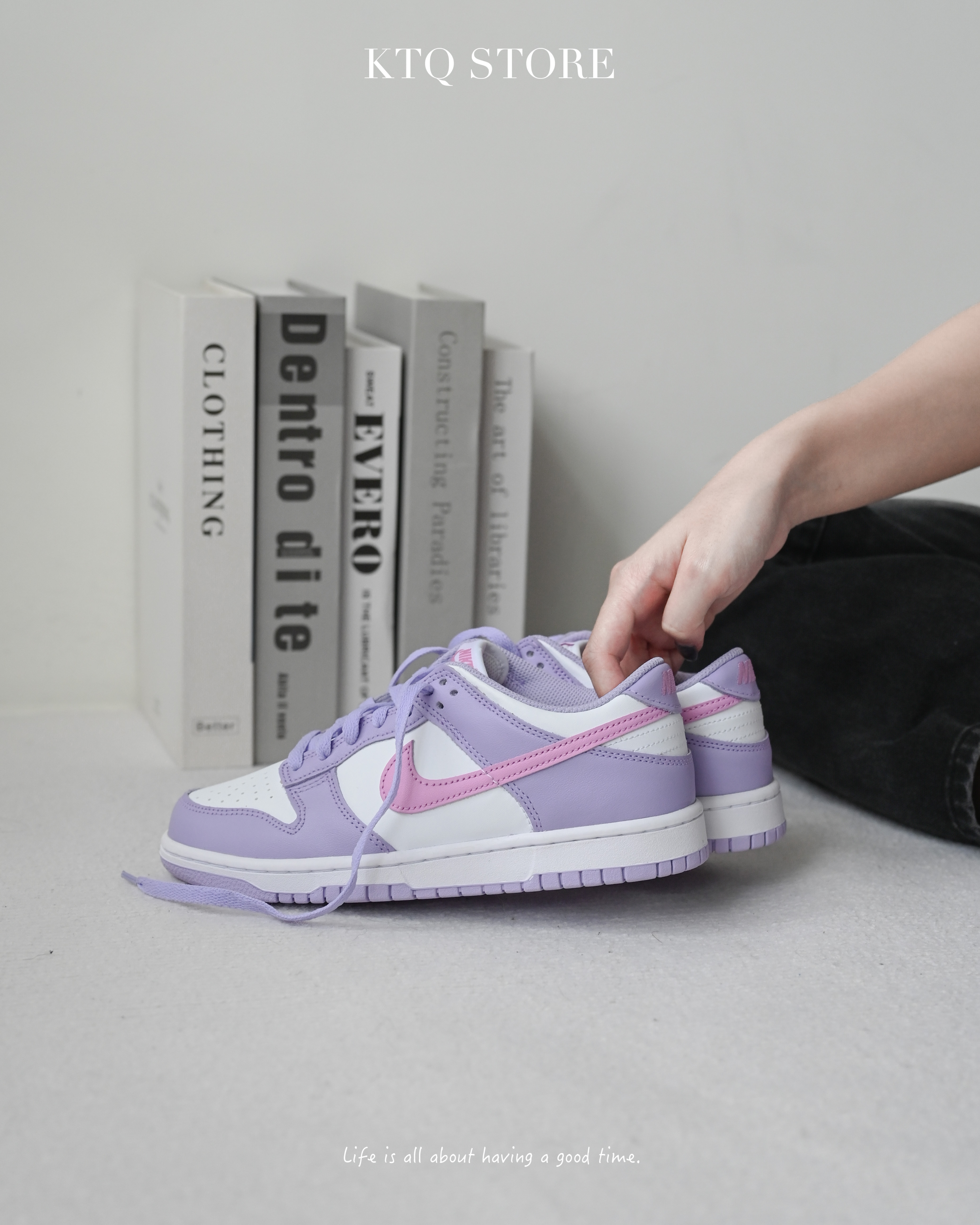 KTQ STORE ‧ Nike Dunk Low GS "Lilac Bloom/Pink" 粉紫色 HQ1185-161