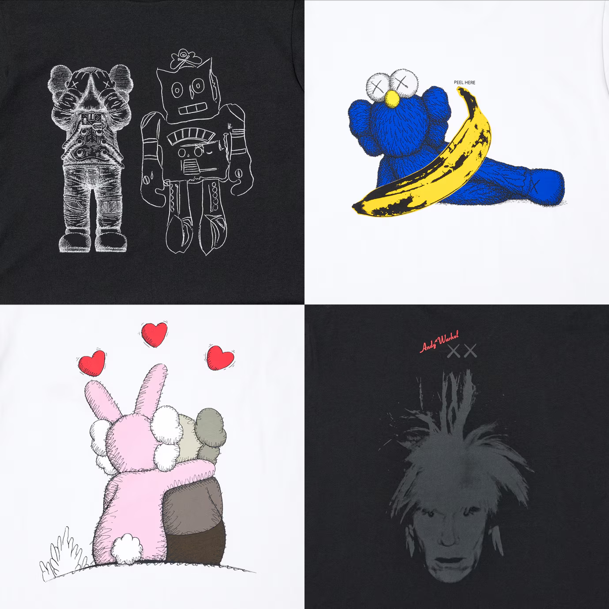 出清特賣   UNIQLO X KAWS + Warhol 24FW 聯名款 UT印花T恤 短袖 T-Shirt