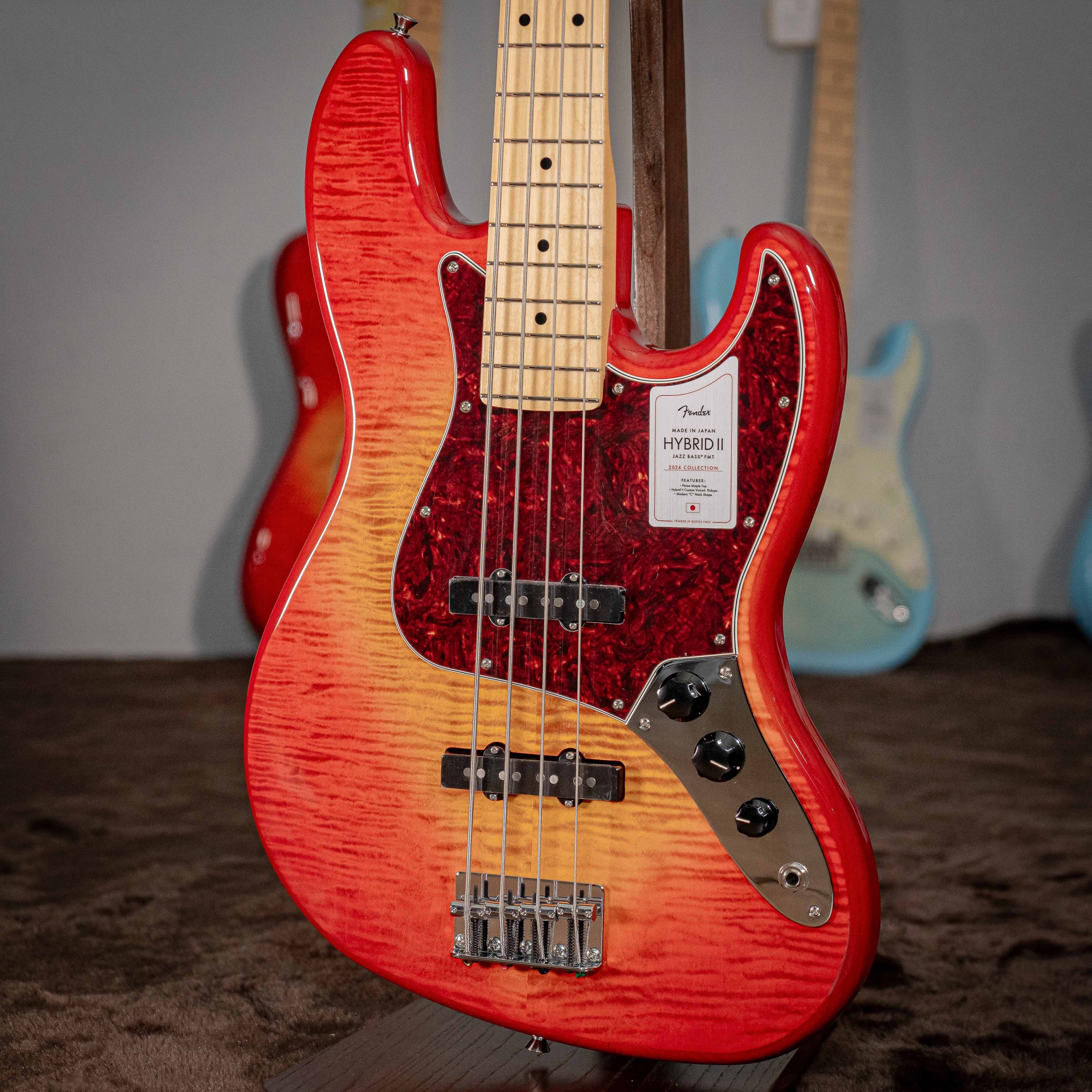 又昇樂器.音響】限定款Fender Japan Hybrid II Jazz Bass FM SSO 電貝