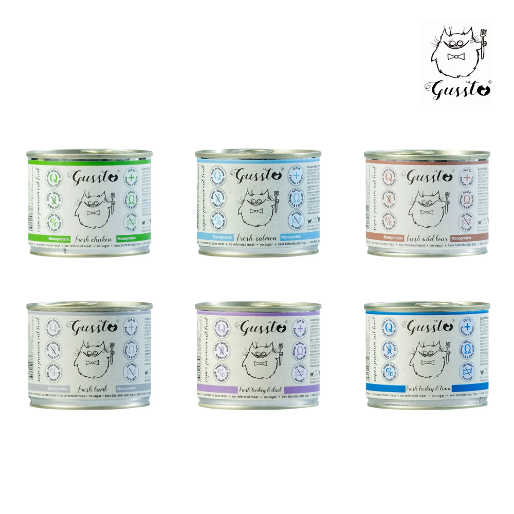 德國 GUSSTO 惡魔喵｜天然無穀主食罐 200g