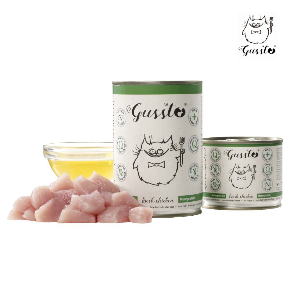 德國 GUSSTO 惡魔喵｜天然無穀主食罐 200g