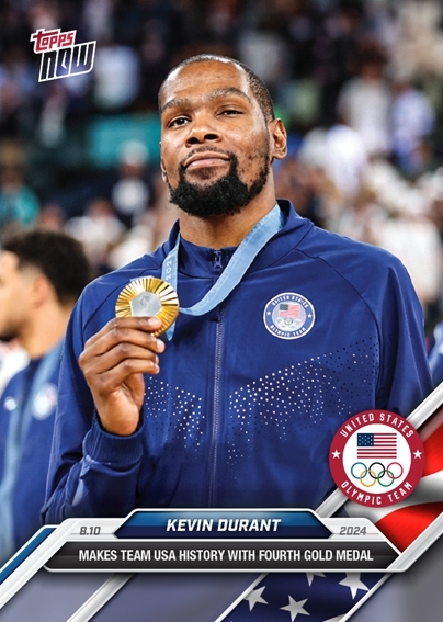 【現貨】TOPPS NOW x 2024 Olympic Kevin Durant 凱文 杜蘭特 奧運限定 紀念卡 限量卡