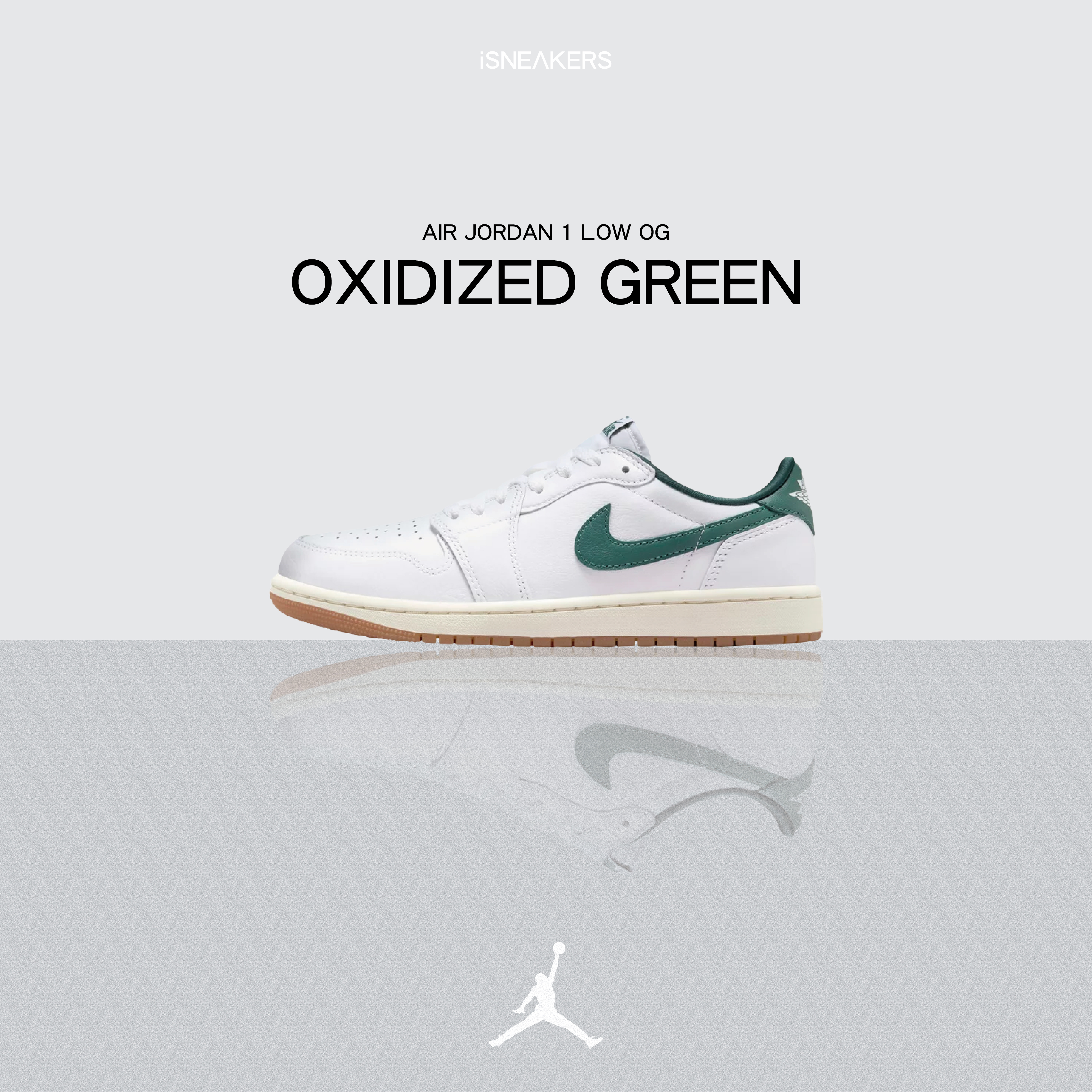iSNEAKERS｜Air Jordan 1 Low OG "Oxidized Green" 氧化綠 CZ0775-133