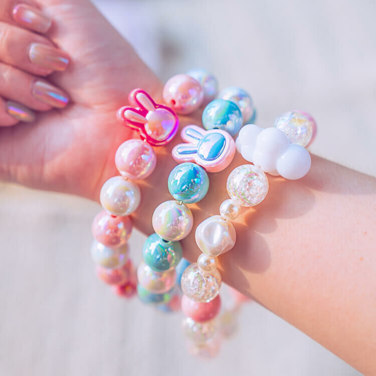 誰拿誰可愛繽紛系列 (共3款) 串珠手腕繩 短掛繩  串珠掛繩 包包掛飾