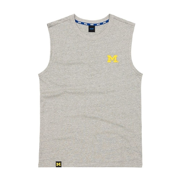 NCAA 背心 密西根大學 灰色 小LOGO 上衣 男 7221548412