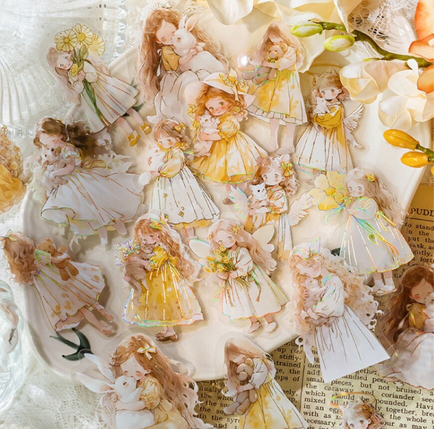 Sticker Flakes - Forest Girls