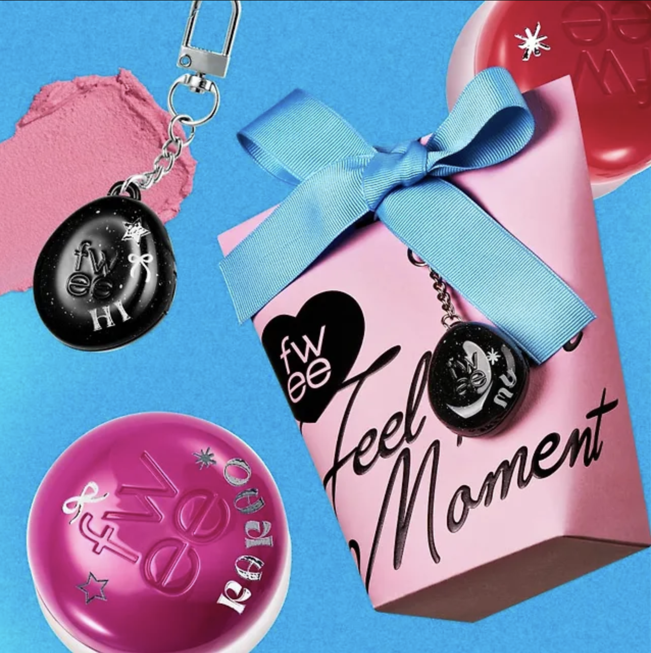 [GIFT SET] fwee blurry Pudding Pot (30 Colors) [Official Duo +Keyring & Sticker Planning Set]