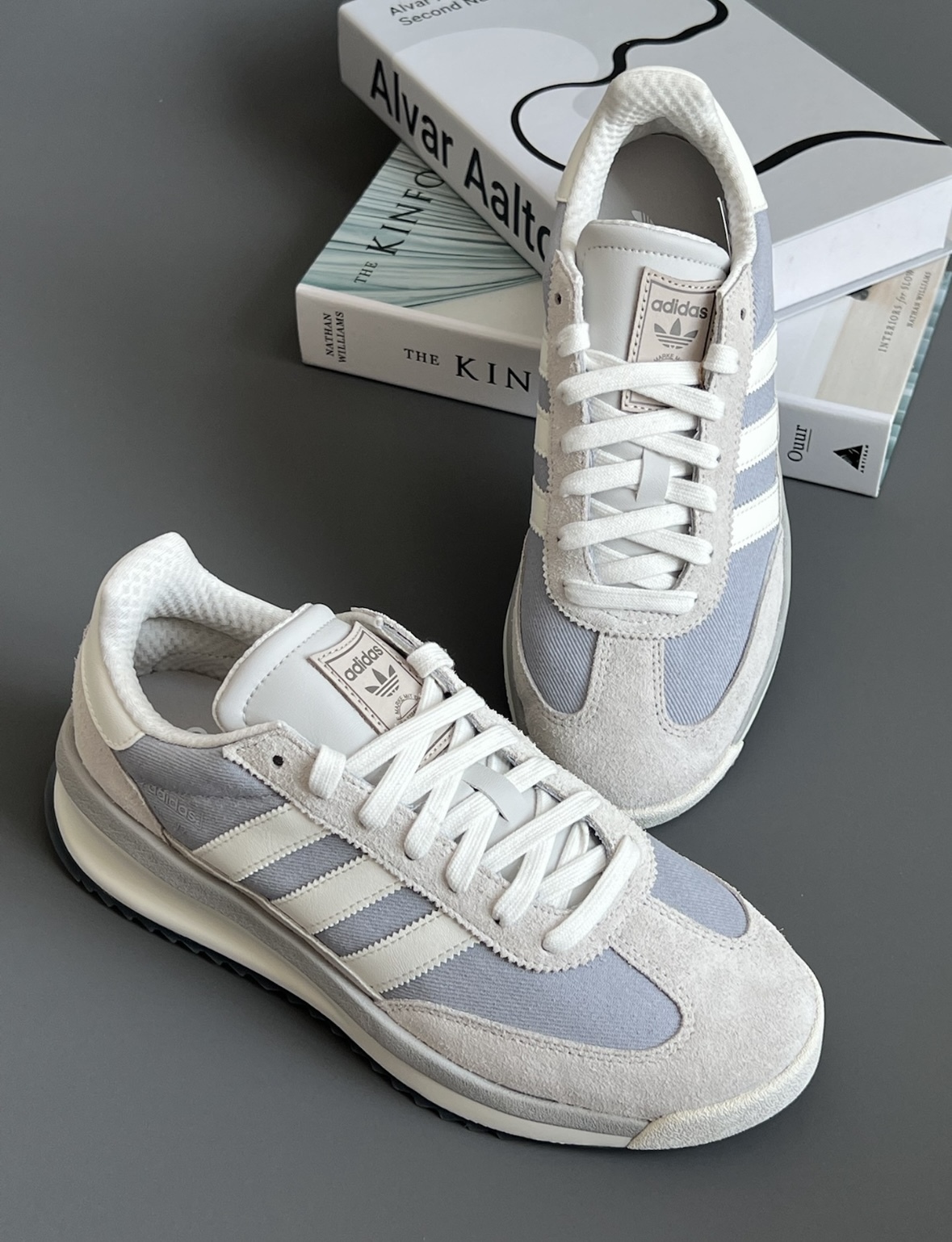 Adidas Originals SL 72 RTN 岩石灰 淺灰色 灰白 拼接 復古 慢跑鞋 JI2505/預購