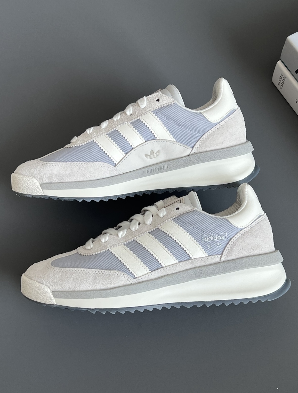 Adidas Originals SL 72 RTN 岩石灰 淺灰色 灰白 拼接 復古 慢跑鞋 JI2505/預購