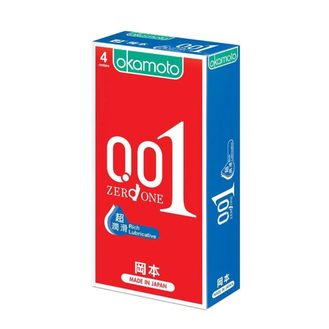 岡本 0.01 4 片裝 (加量潤滑劑) PU 安全套