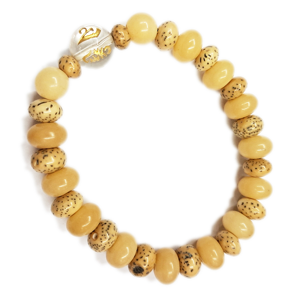 六字真言{水晶}&星月菩提手珠【十方】147410