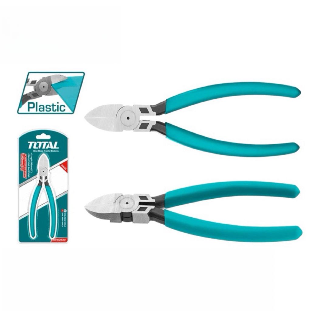 TOTAL 5吋 6吋 超銳利 塑膠斜口鉗 CR-V鋼質