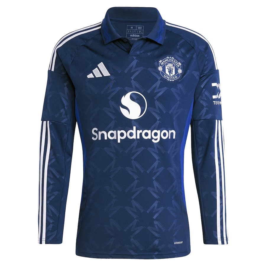 2024 Manchester United Authentic Away L/S Shirt with Nameset